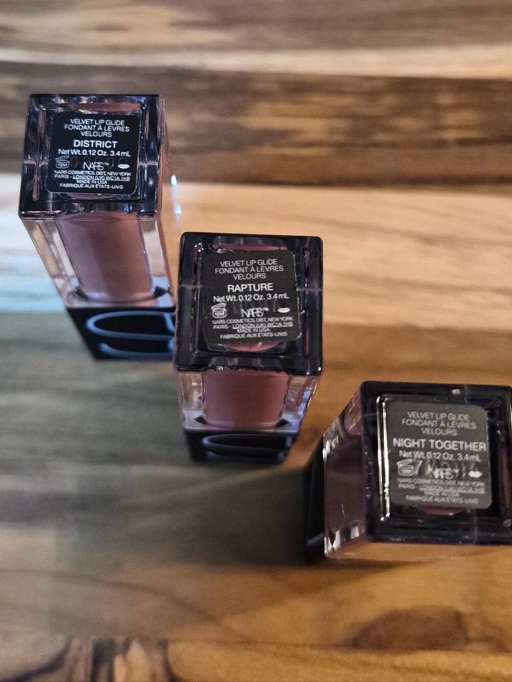 3-Piece Nars Narsissist Velvet Lip Glide Nude Hues, 0.12oz x3 (TS), NWOB